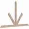 Ekena Millwork Saratoga Smooth Timber Gable Bracket, Douglas Fir, 72"W x 45"H x 1 1/2"D x 3 1/2"F, 15/12 Pitch GBW072X45X0204SAR00SDF - alternate 3